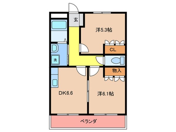 サンフィ－ルドの物件間取画像